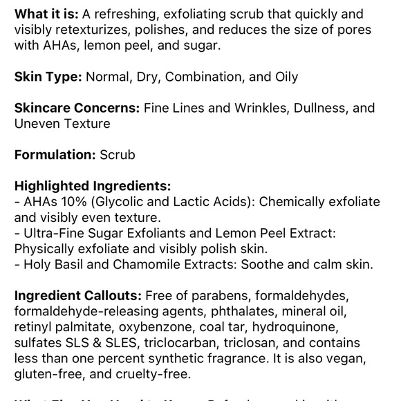 Ole Henriksen Lemonade Smoothing Scrub - Picture 2 of 4